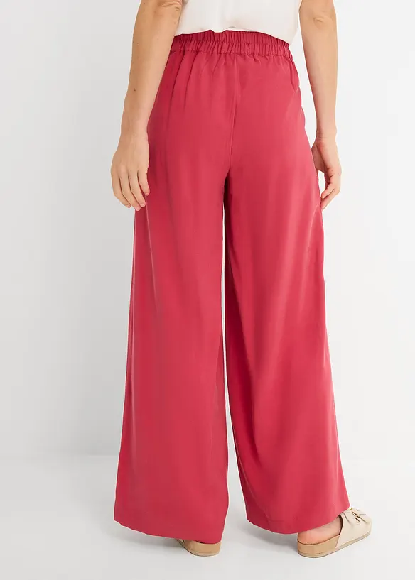 Pantaloni a palazzo in misto viscosa, bonprix