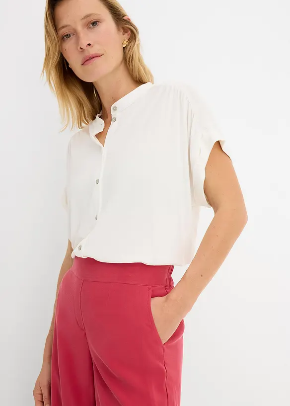 Pantaloni a palazzo in misto viscosa, bonprix