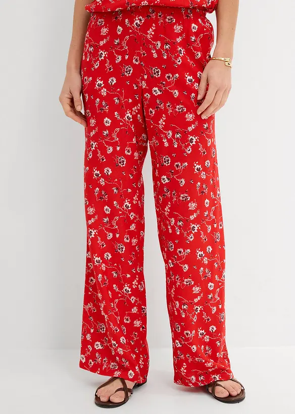 Pantaloni con elastico in vita in viscosa fluida, bonprix