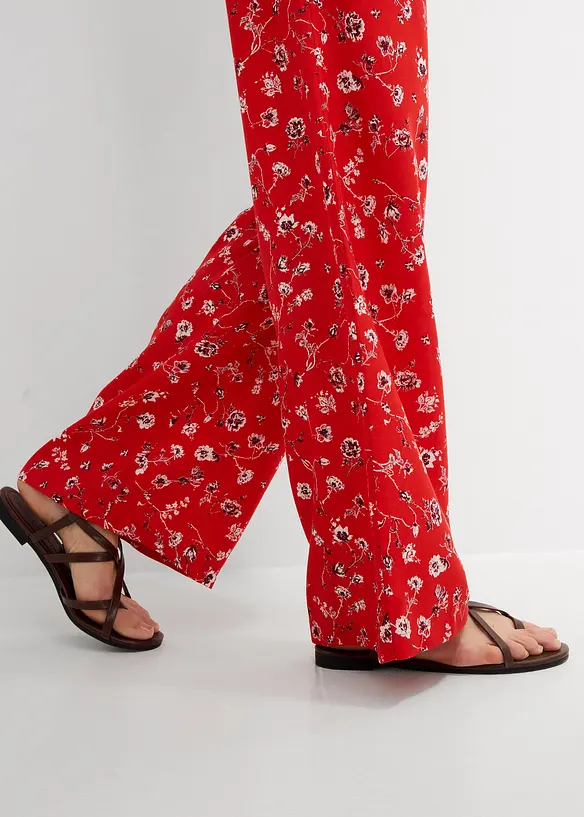 Pantaloni con elastico in vita in viscosa fluida, bonprix