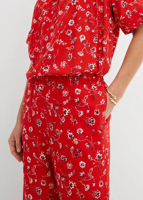 Pantaloni con elastico in vita in viscosa fluida, bonprix