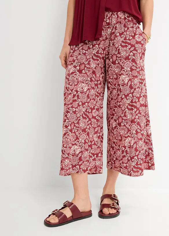 Pantaloni culotte in popeline, bonprix