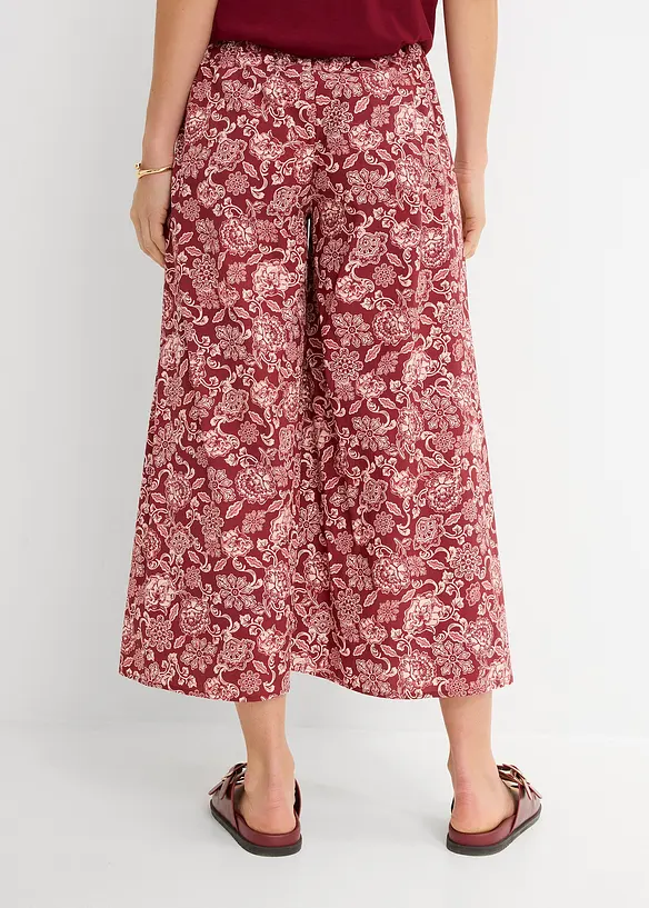 Pantaloni culotte in popeline, bonprix