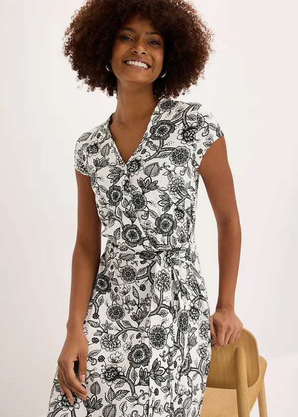 Abito in jersey di misto viscosa, bonprix