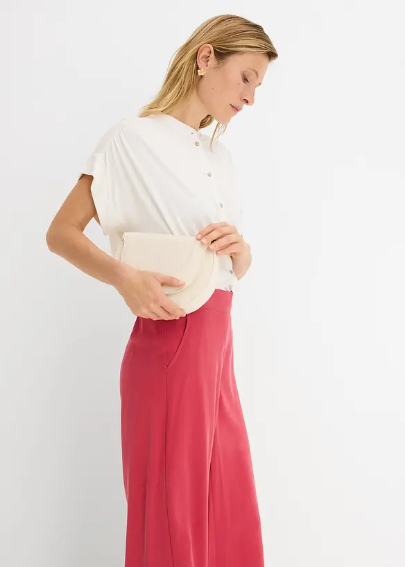 Pantaloni a palazzo in misto viscosa, bonprix