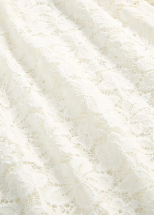 Maglia sciancrata in pizzo, bonprix