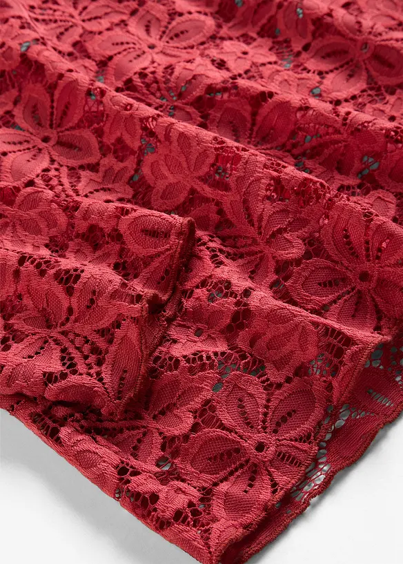 Maglia sciancrata in pizzo, bonprix