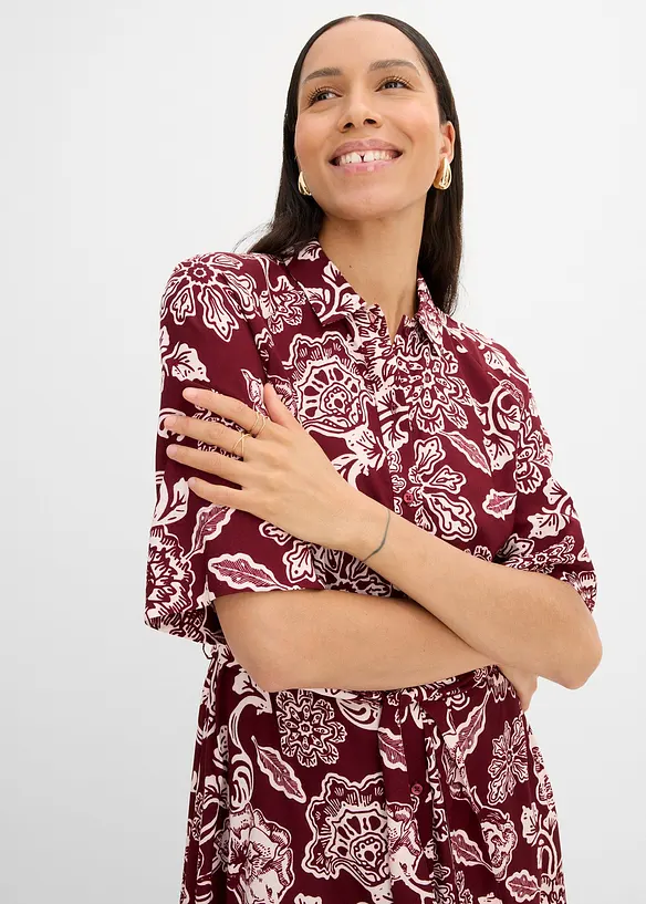 Abito chemisier in viscosa fluente, bonprix