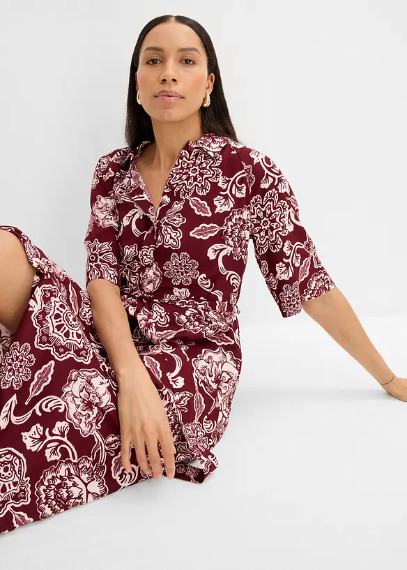 Abito chemisier in viscosa fluente, bonprix