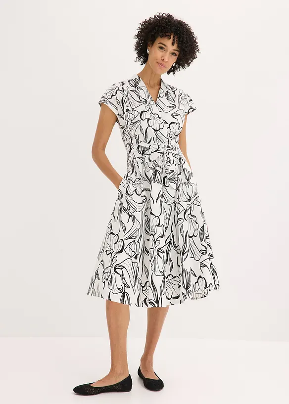 Abito con drappeggio, bonprix