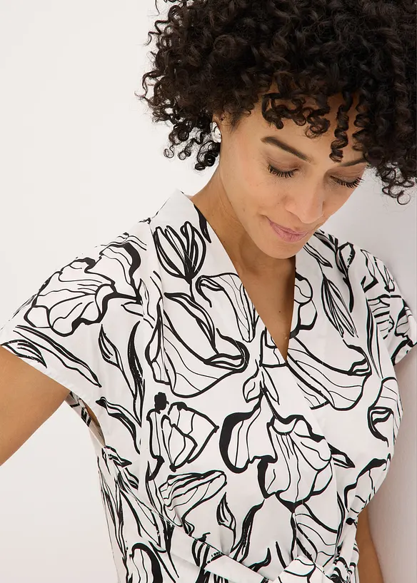 Abito con drappeggio, bonprix