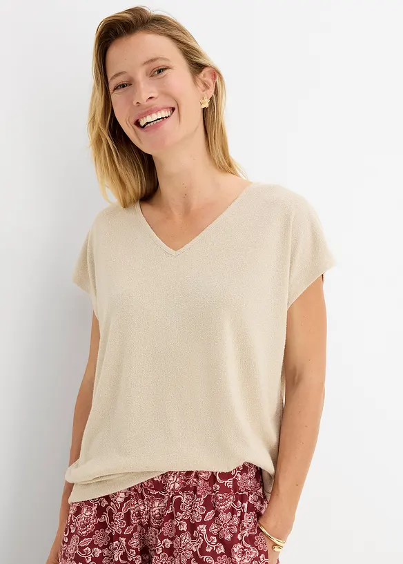 Maxi maglia in similmaglia, bonprix