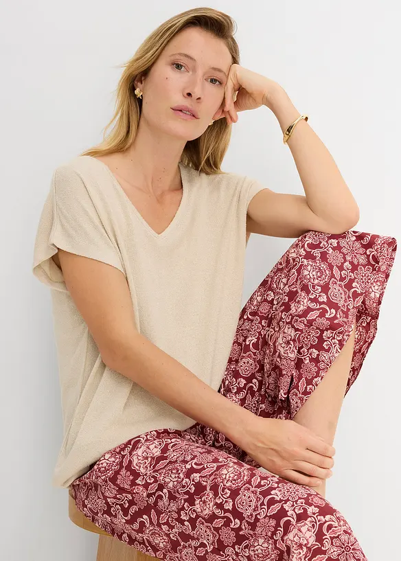 Maxi maglia in similmaglia, bonprix