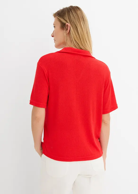 Polo effetto maglia, bonprix