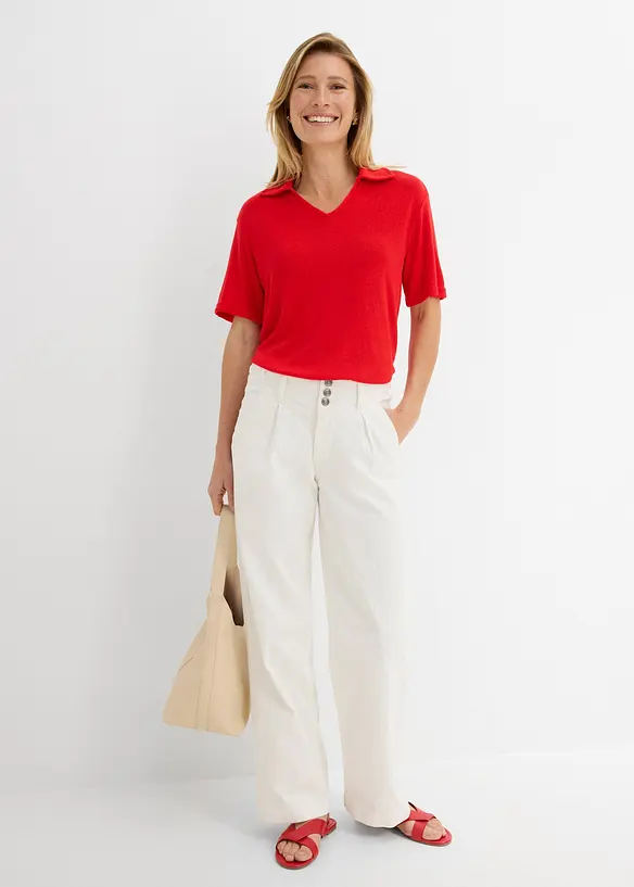 Polo effetto maglia, bonprix