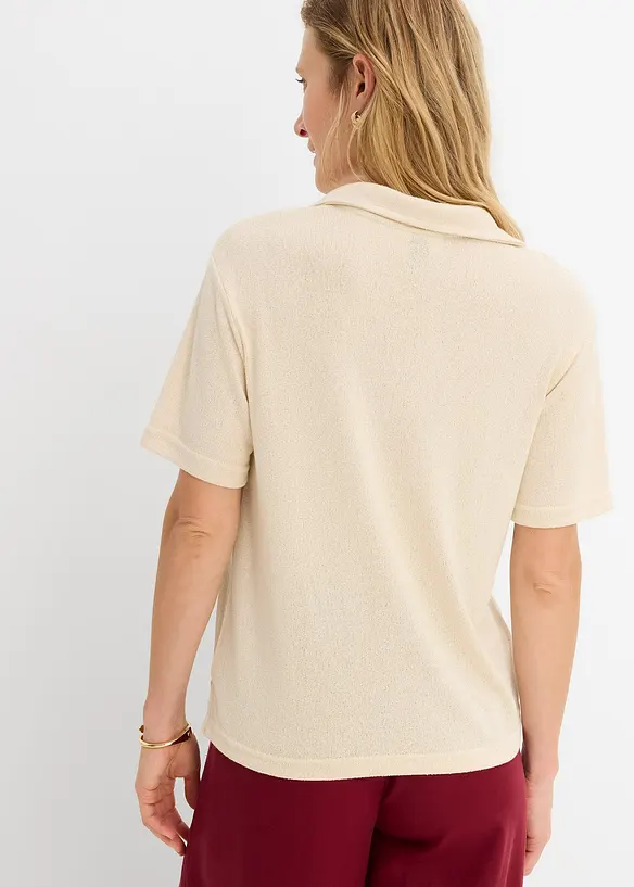 Polo effetto maglia, bonprix