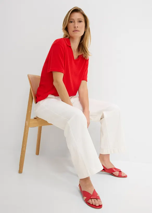 Polo effetto maglia, bonprix