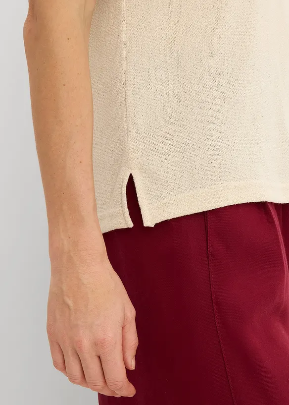 Polo effetto maglia, bonprix