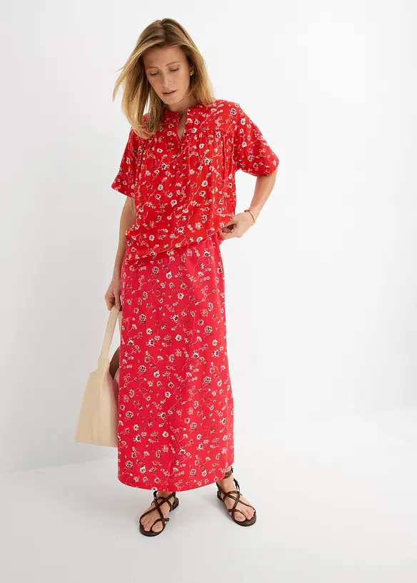 Gonna in jersey di cotone elasticizzato, bonprix