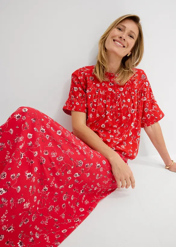 Gonna in jersey di cotone elasticizzato, bonprix