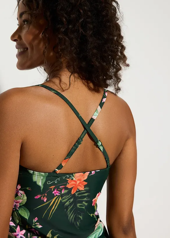 Tankini a fascia con effetto incrociato (set 2 pezzi), bonprix