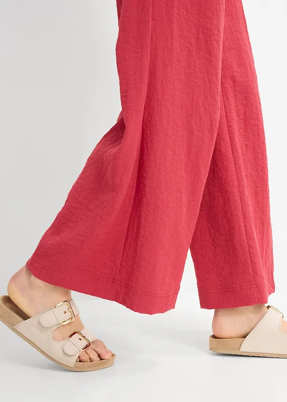 Pantaloni culotte in misto viscosa fluente, bonprix