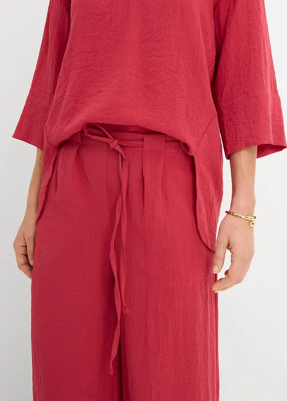 Pantaloni culotte in misto viscosa fluente, bonprix