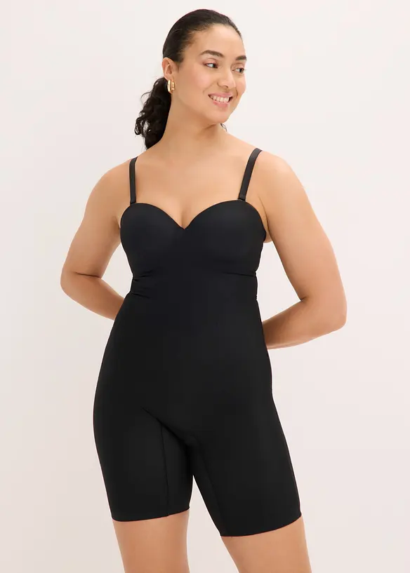 Body con spalline staccabili ed effetto modellante leggero, bonprix