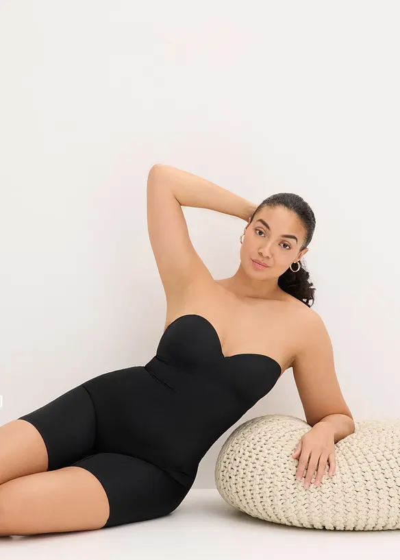 Body con spalline staccabili ed effetto modellante leggero, bonprix