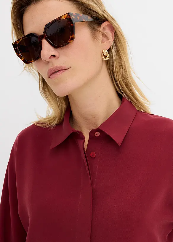 Blusa in misto viscosa morbido, bonprix