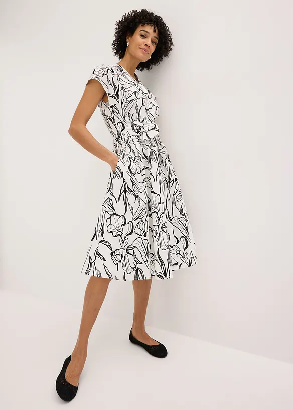 Abito con drappeggio, bonprix