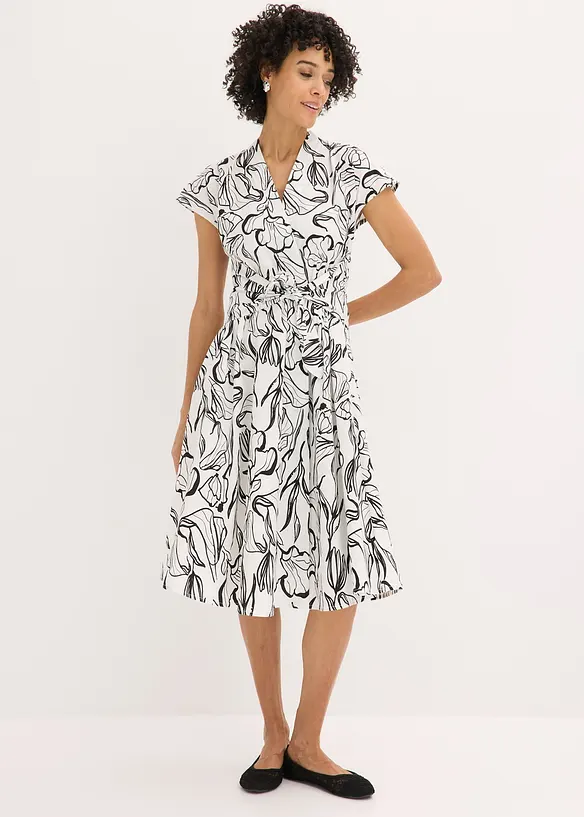 Abito con drappeggio, bonprix