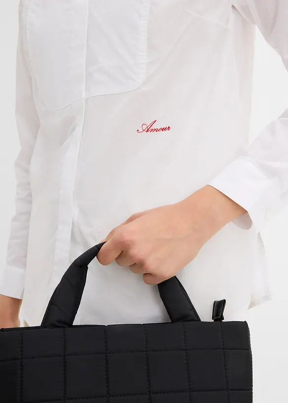 Camicia con piccolo ricamo, bonprix