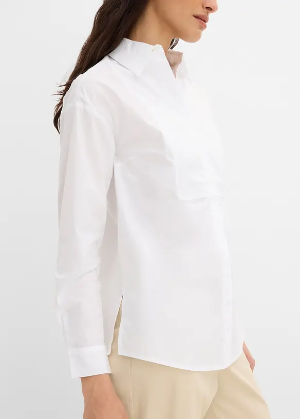 Camicia con piccolo ricamo, bonprix