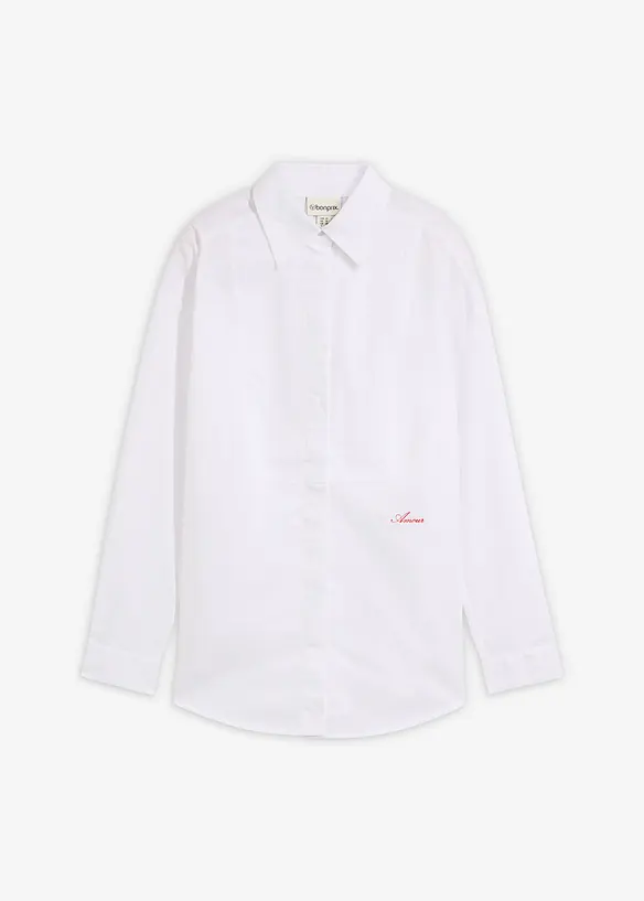 Camicia con piccolo ricamo, bonprix