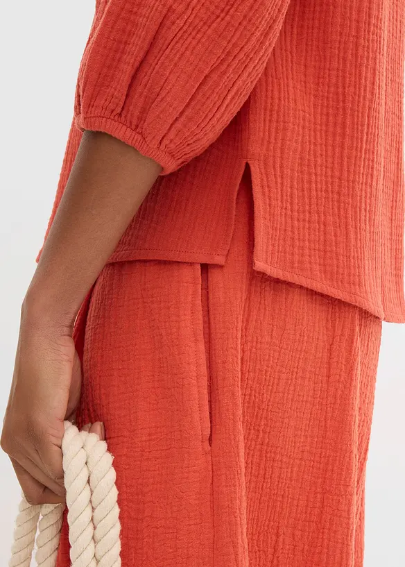 Blusa oversize in mussola, bonprix