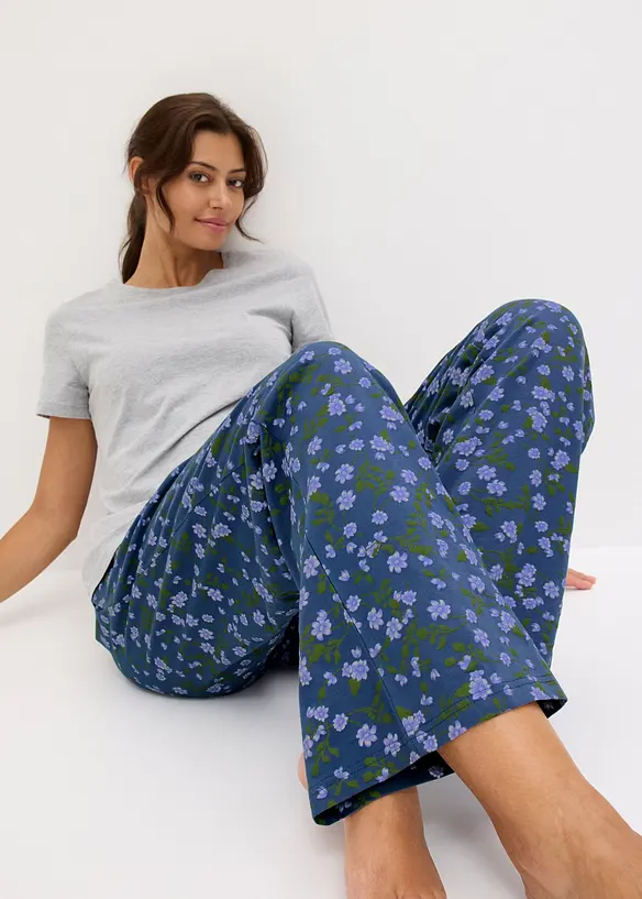 Pigiama con maglia aderente a maniche corte, bonprix