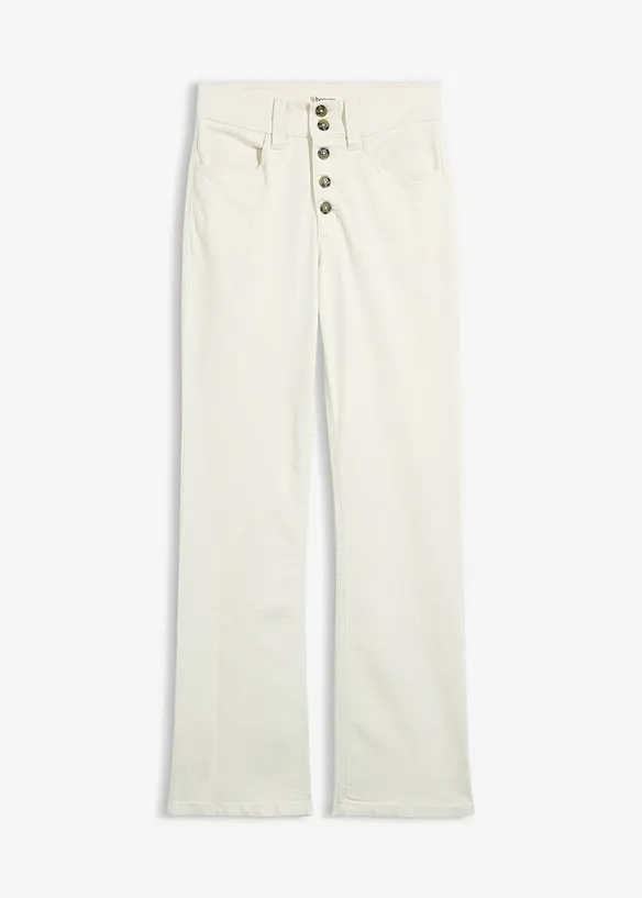 Jeans elasticizzati straight, vita alta, bonprix