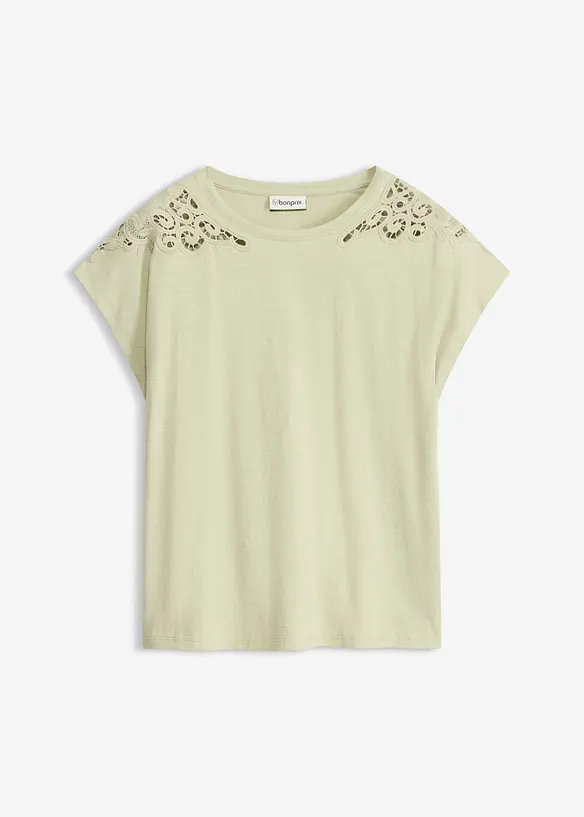 Maglia con dettagli in pizzo, bonprix