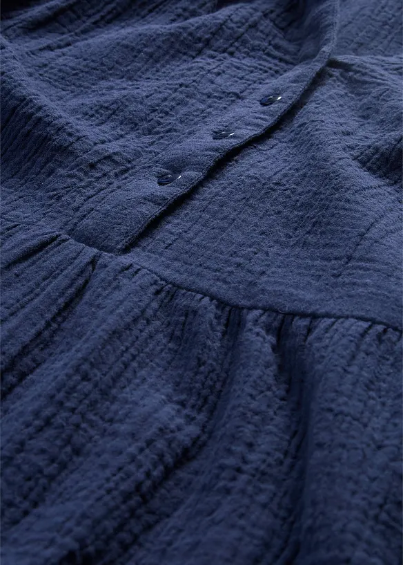 Abito corto a balze in mussola, bonprix