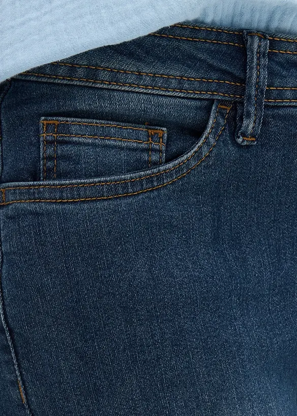 Jeans cropped slim fit, a vita media, bonprix