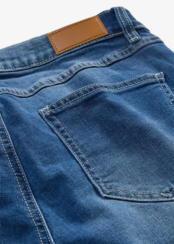 Bermuda di jeans elasticizzati comfort, bonprix