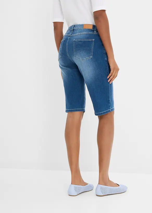 Bermuda di jeans elasticizzati comfort, bonprix