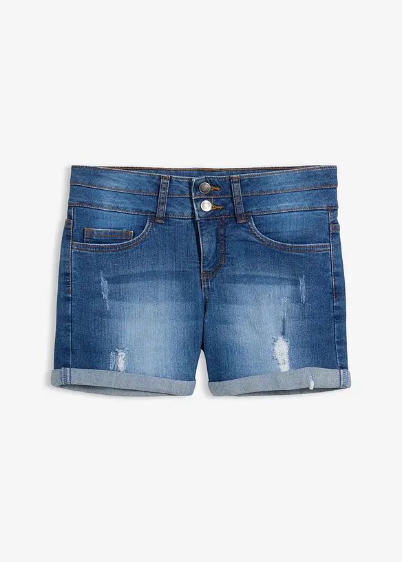 Shorts di jeans, vita media, bonprix