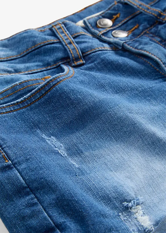 Shorts di jeans, vita media, bonprix