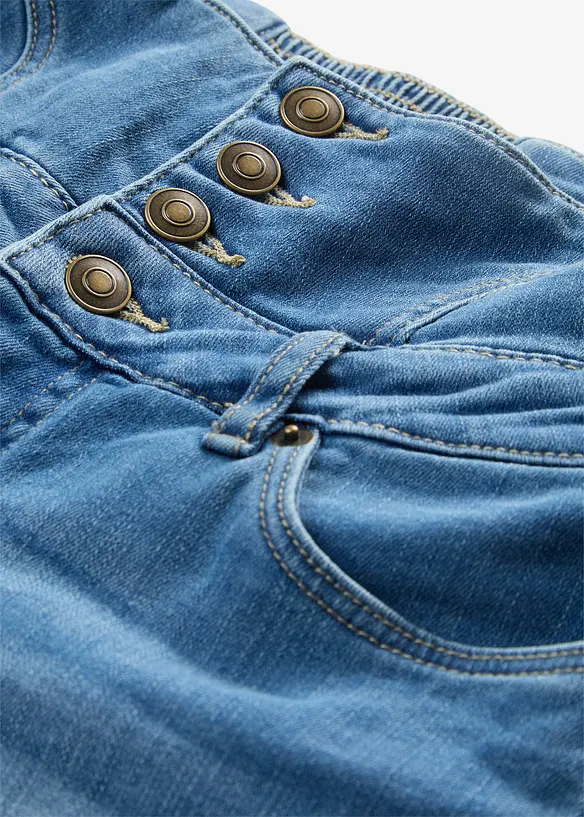 Shorts di jeans a vita alta, bonprix