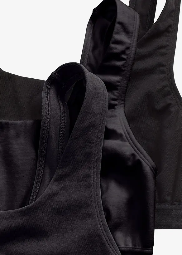 Reggiseno bustier con cotone biologico (pacco da 3), bonprix