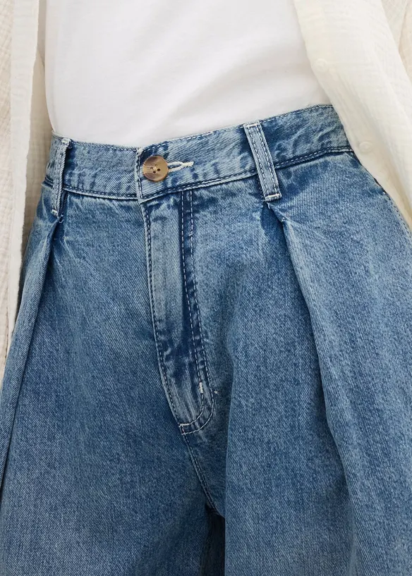 Jeans wide leg, vita alta, bonprix