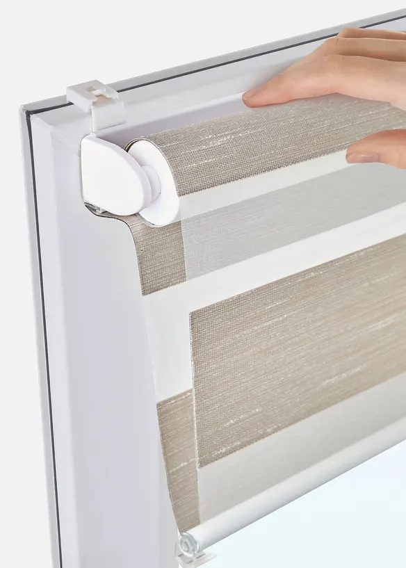 Tenda a rullo doppia in tessuto strutturato, bonprix