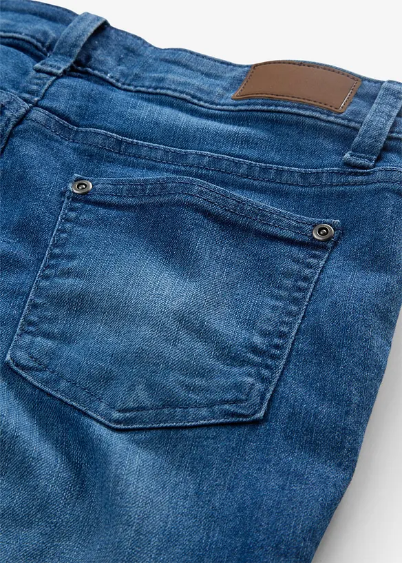 Jeans bootcut elasticizzati, vita media, bonprix